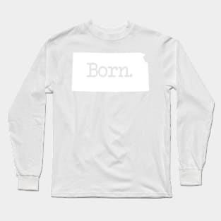 Kansas Born KS Long Sleeve T-Shirt